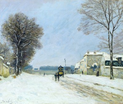 Winter, Schneeeffekt, 1876 von Alfred Sisley